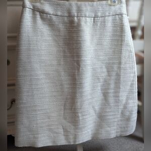 Paper Crown Anthropologie Cream and Gold Cressida Skirt (Size 2)